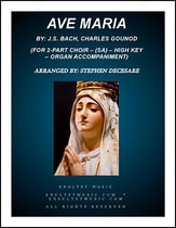 Ave Maria (SA) High Key SA choral sheet music cover